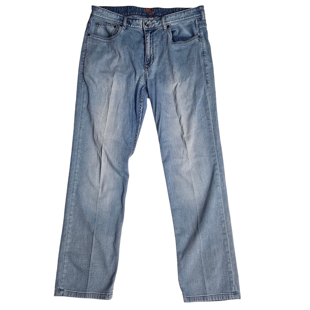 Tommy Bahama Belize Authentic Mens Straight Leg Light Wash Denim Jeans 36x32